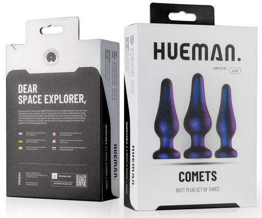 Set van 3 Comets Hueman siliconen pluggen 