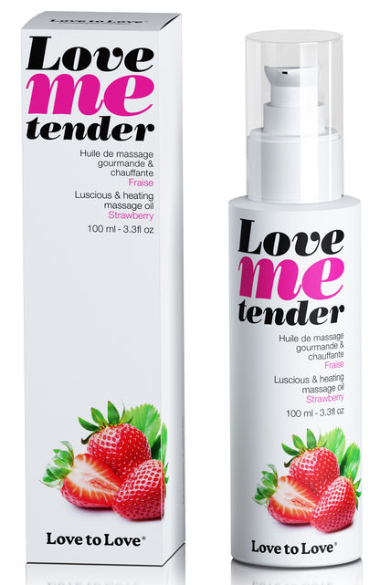 Love Me Tender Aardbei Massageolie 100ml 