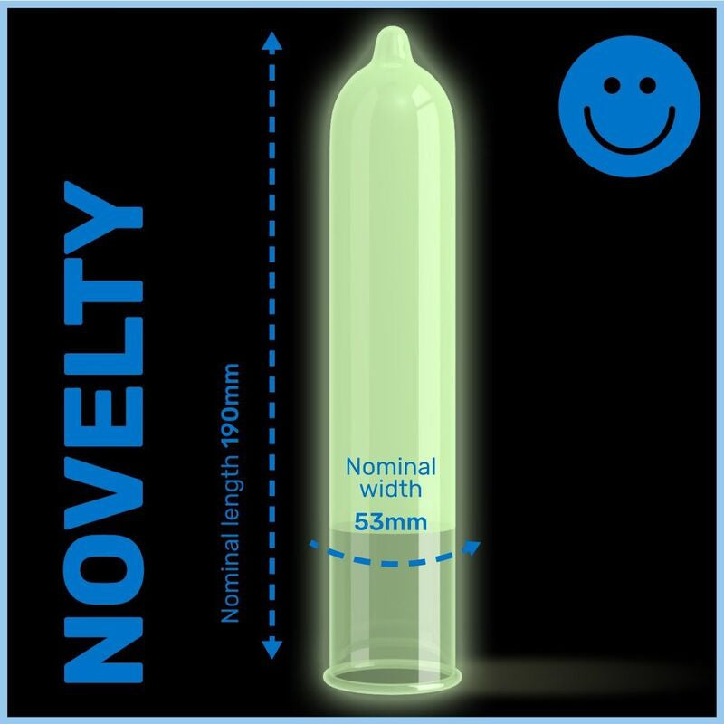 GLOW fluorescerende condooms x12 