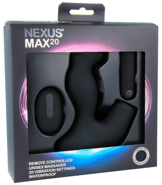 Max 20 Nexus Vibrierender Prostatastimulator 10 x 4 cm Schwarz 