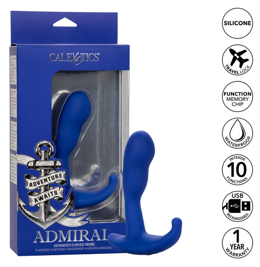 Stimuateur de prostate Advanced Curved Admiral 11 x 3cm