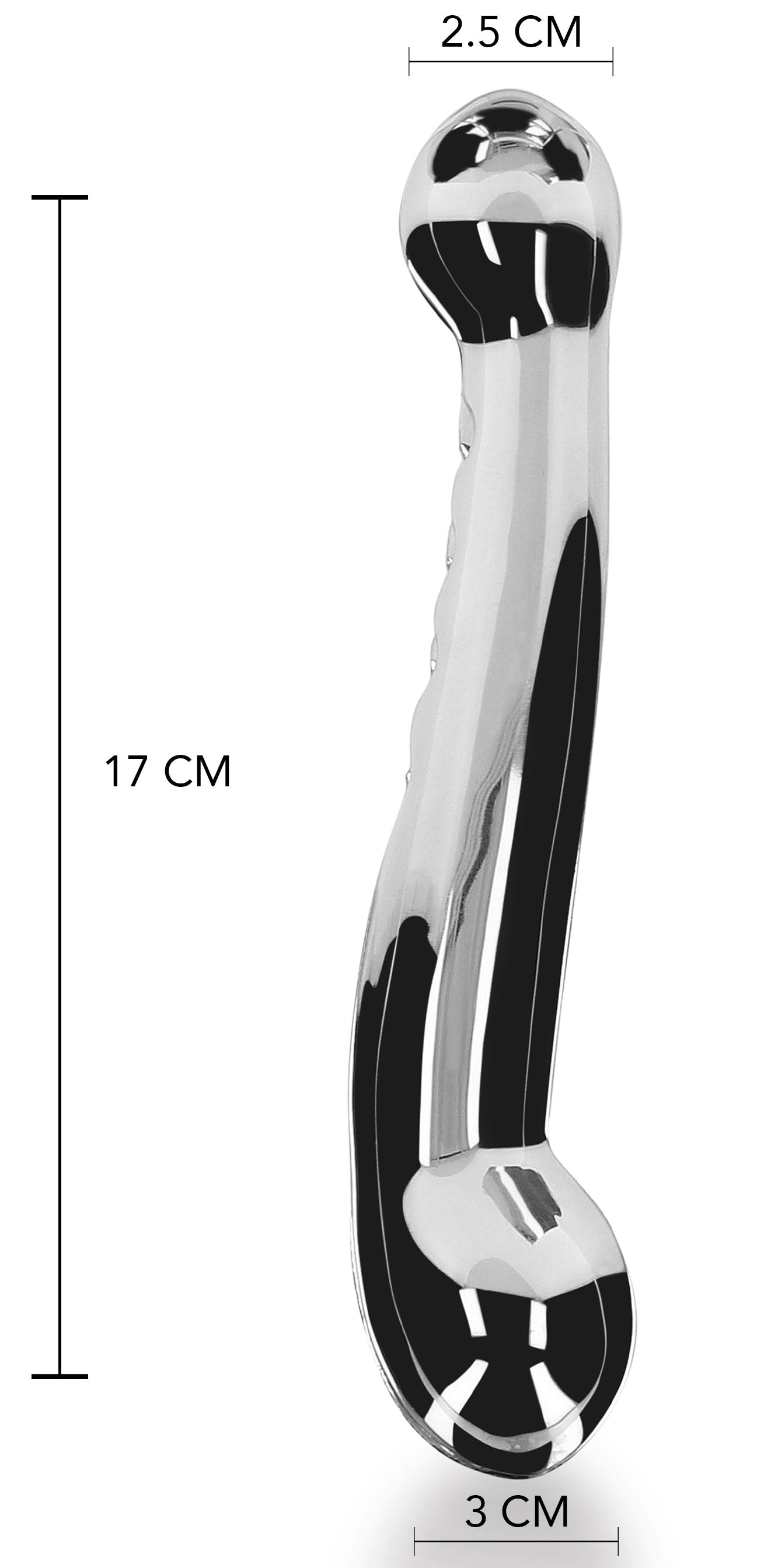 Pleasure Steel Metalldildo 17,5 x 3,2 cm 