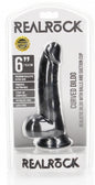 RealRock Curved Balls-dildo 12,5 x 3,6 cm zwart 