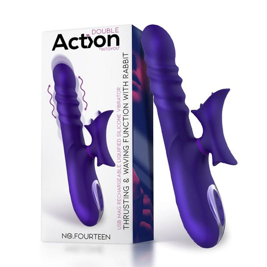 Vibrator Rabbit Thrusty Wave Action 26cm