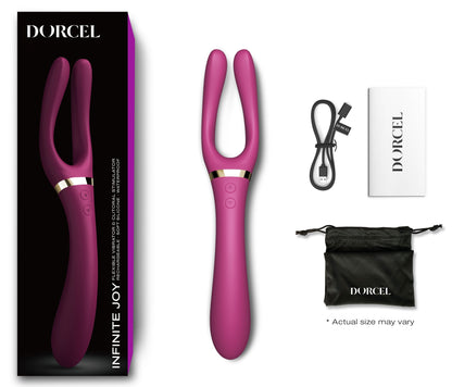 Multifunktionsstimulator Infinite Joy Dorcel Schwarz oder Lila 