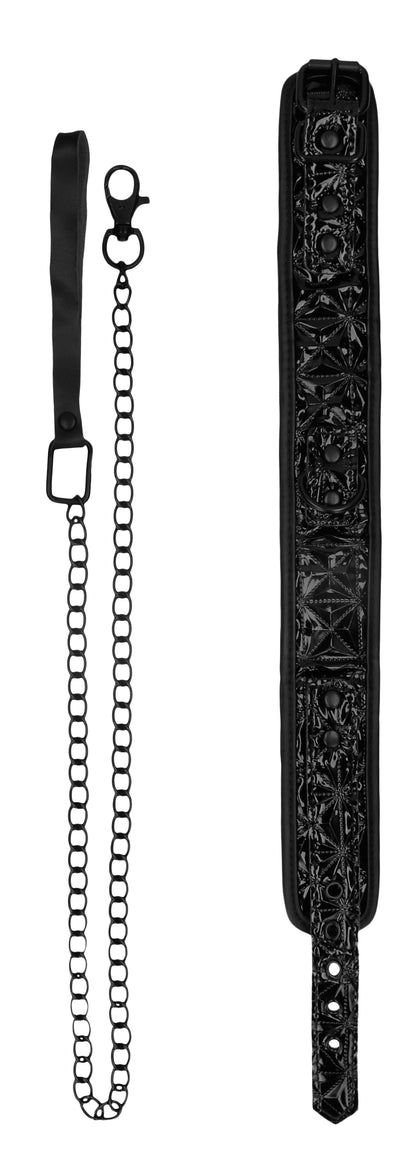 Collier et Laisse Luxury Noir