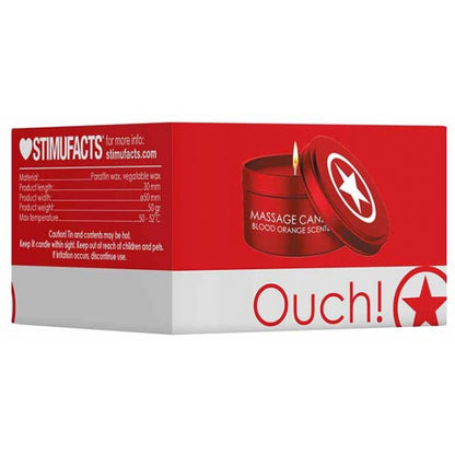 Bougie Candle Star Orange Sanguine 50g