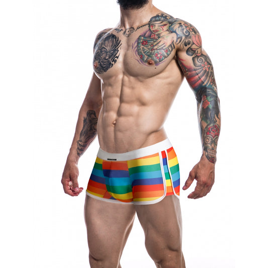 Sportliche Regenbogen-Boxershorts 