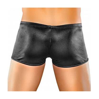 Satin-Boxershorts in Schwarz 