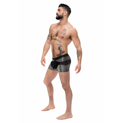 Sexy boxer IRON CLAD Zwart-Zilver 