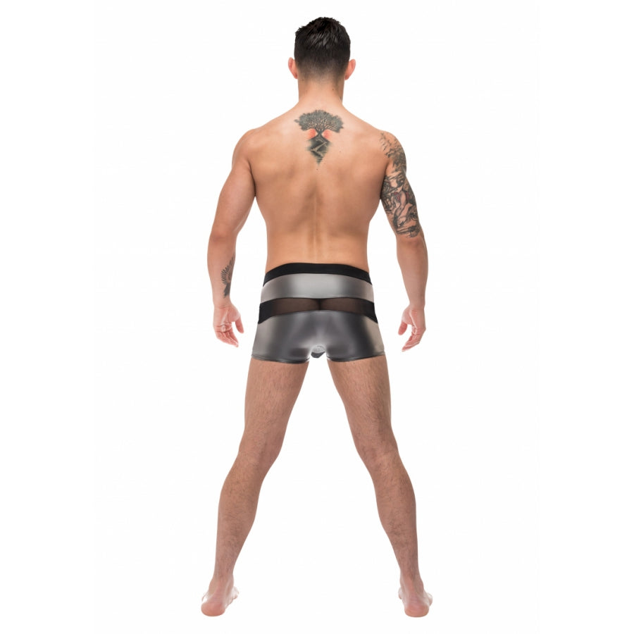 Boxer sexy IRON CLAD Noir-Argenté