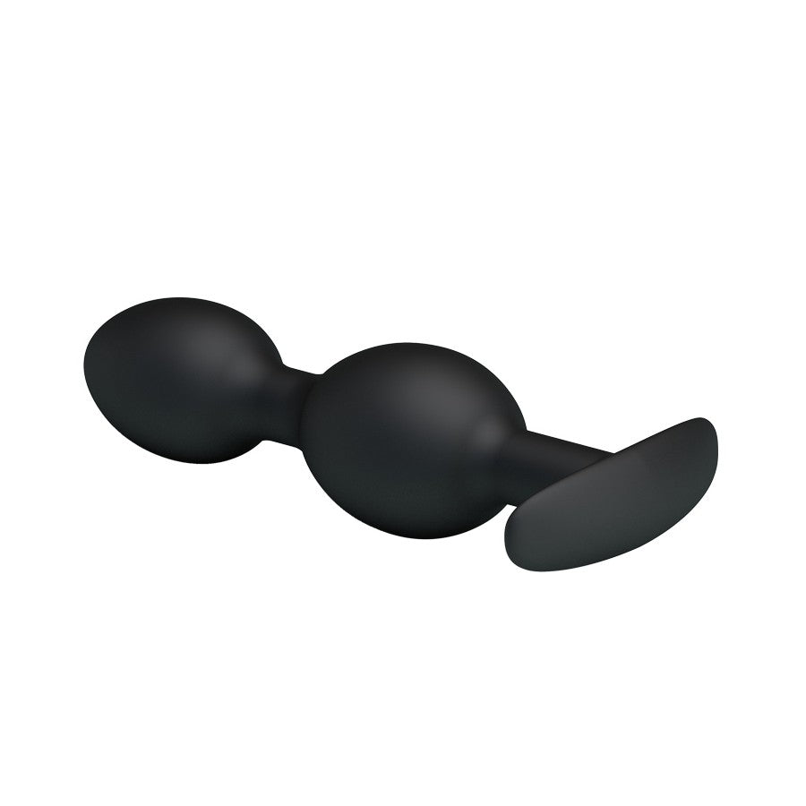 Double Heavy Balls Silicone Butt Plug 12.5 x 3.3 cm