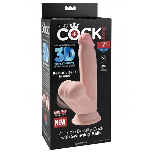 Realistische 3D-lul-slingerbal-dildo 