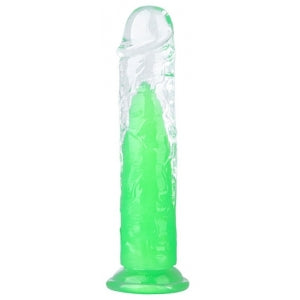 Transparante Jellis S fosforescerende dildo 17 x 3,3 cm 