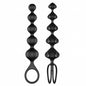 Kit de 2 chapelets Satisfyer beads - Noirs