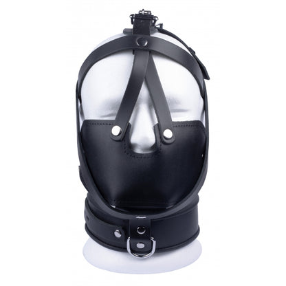 Leren masker voor slaaf