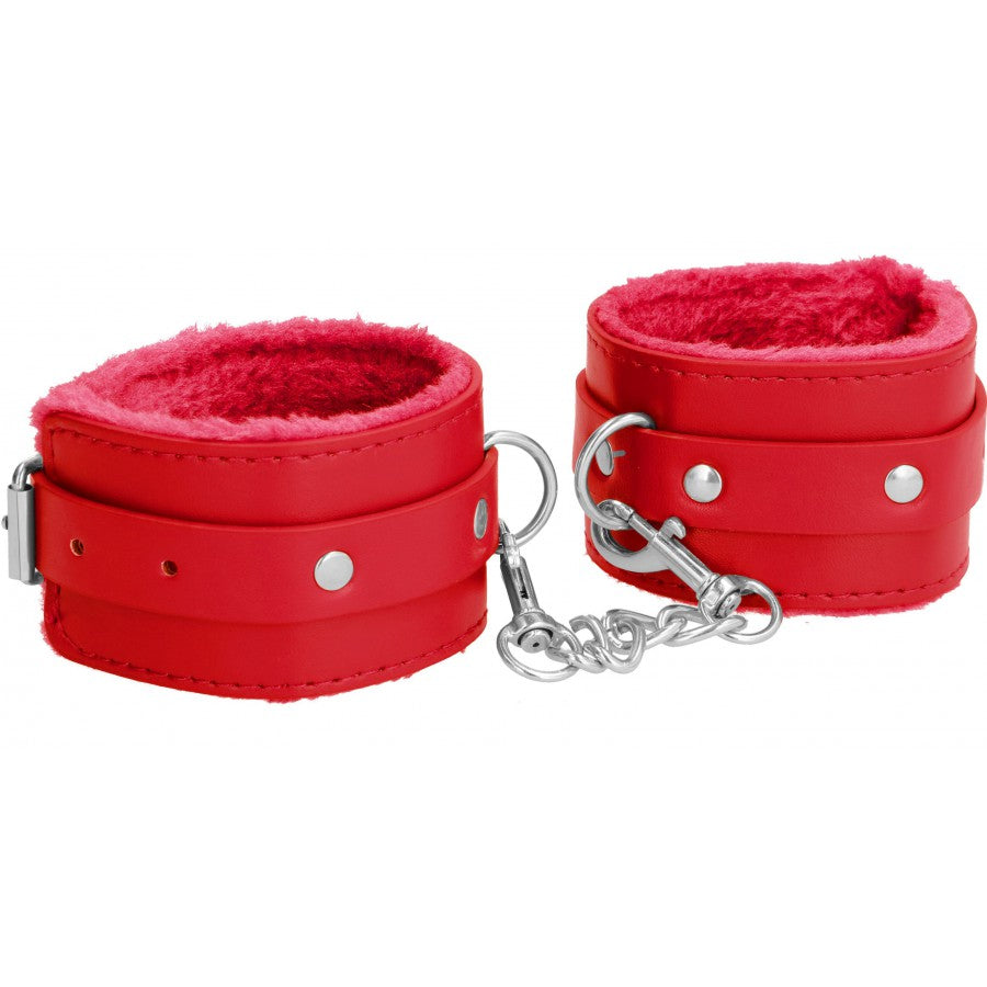 Menottes de poignet Plush Rouge