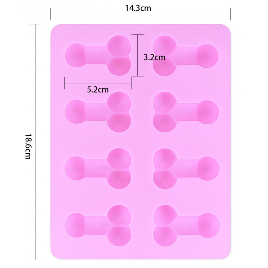 Moule à glaçons pénis x8