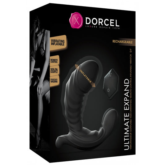 Dorcel Ultimate Expand vibrierender und aufblasbarer Prostatastimulator 9 x 5 cm 